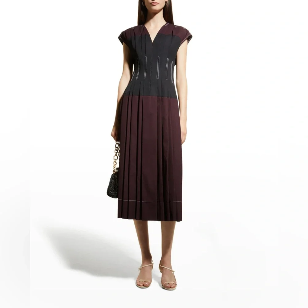 NWT $898 Tory Burch Cotton Poplin Claire McCardell Dress